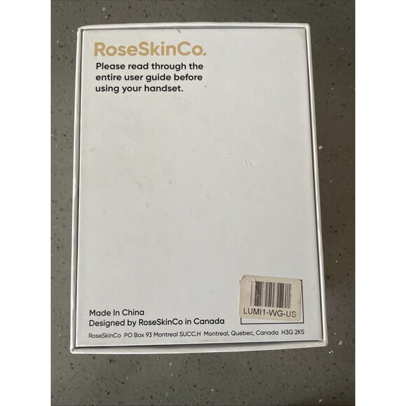 Rose Skin Co IPL Hair Removal Handset Lumi White / Gold Handheld Tested Works - Picture 12 of 12